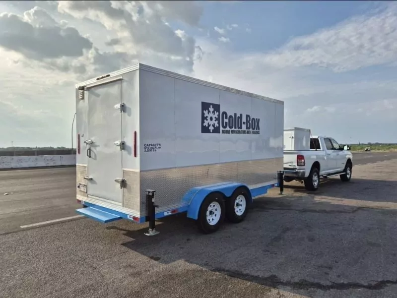 Mobile refrigerated florist trailer