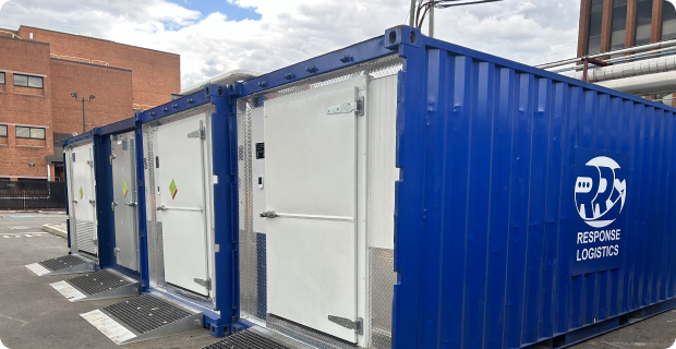 Refrigeration Solutions Blue Containers Image