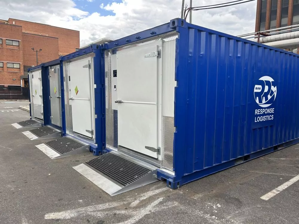 Blue Respo nse Logistics Containers